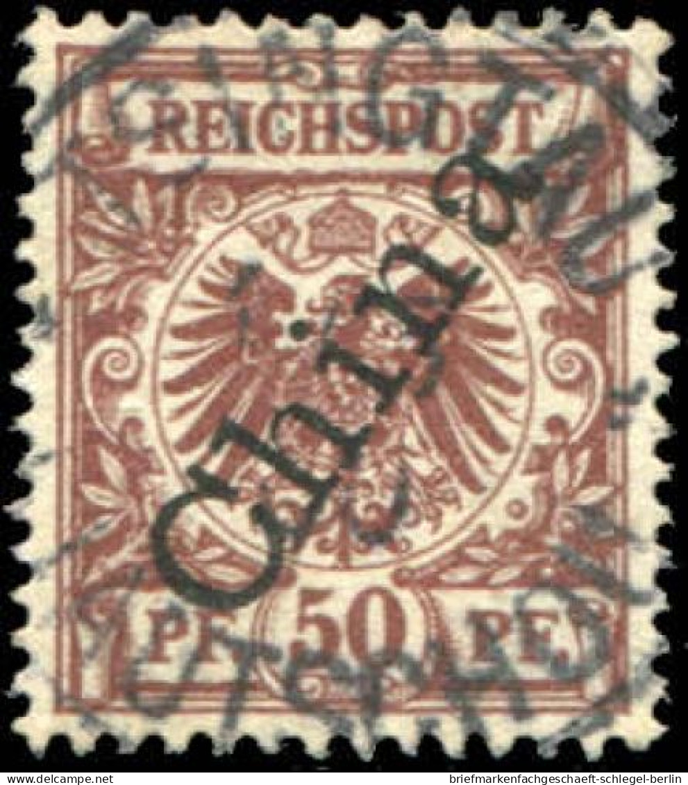 Deutsche Kolonien Kiautschou, Vorläufer, 1900, V 6 II, Gestempelt - Ehemalige Dt. Kolonien
