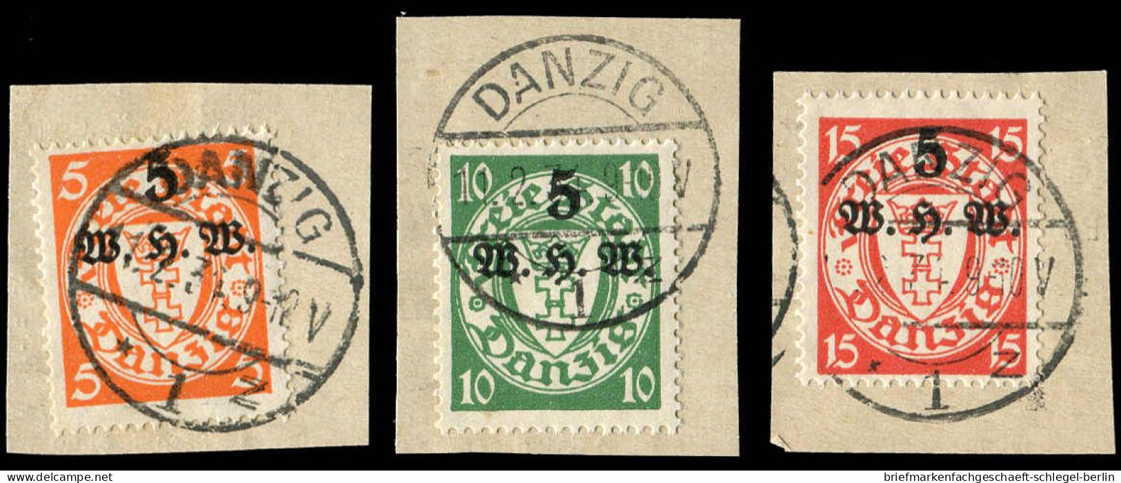 Danzig, 1934, 237-39, Gestempelt - Gebraucht