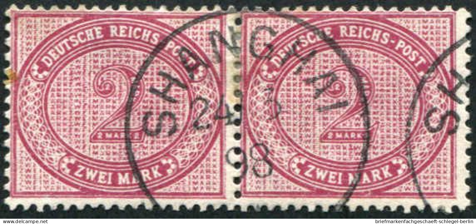 Deutsche Auslandspost China, Vorläufer, 1898, V 37 E, Gestempelt - Andere & Zonder Classificatie