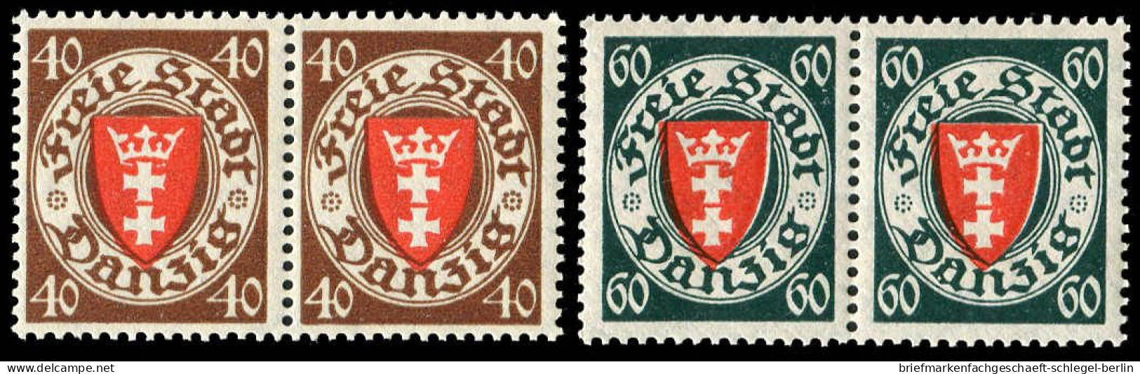 Danzig, 1935, 243-244, Postfrisch - Nuevos