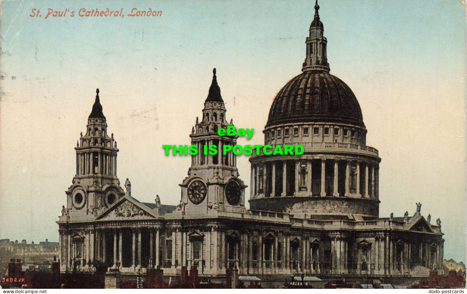 R605547 3602. St. Pauls Cathedral. London. Valentines Series. 1917 - Sonstige & Ohne Zuordnung