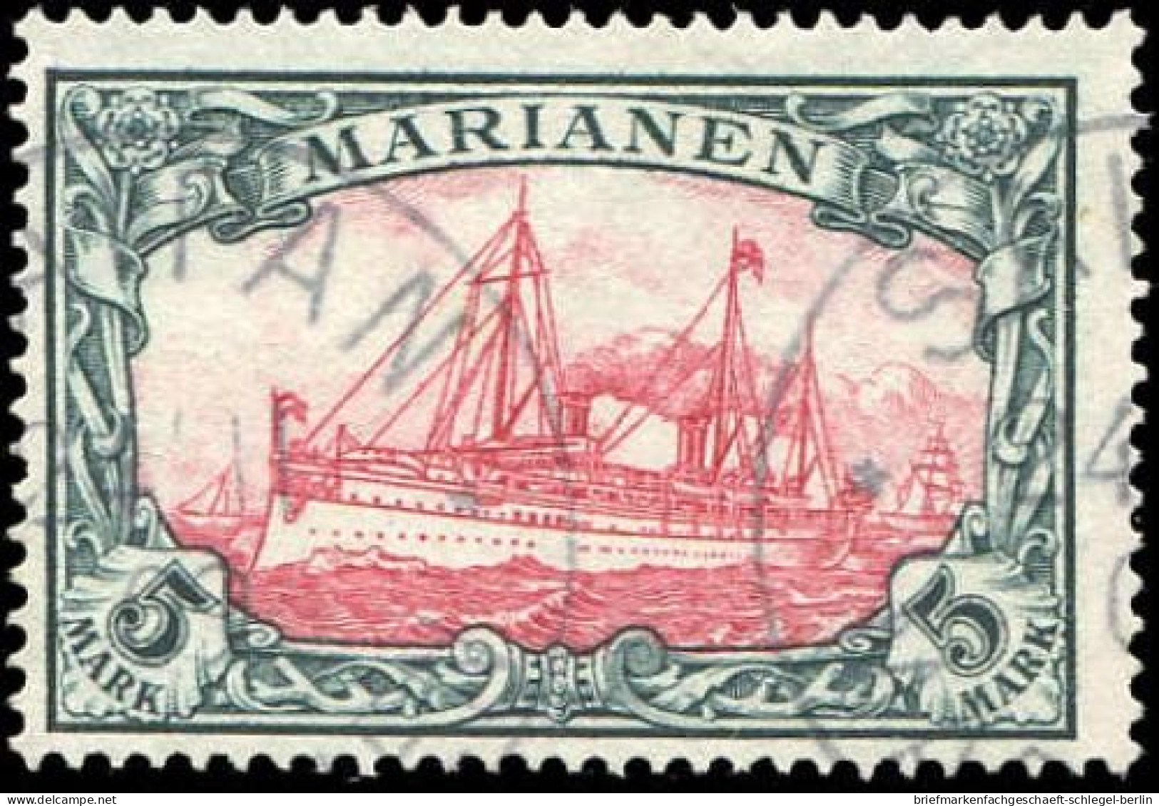 Deutsche Kolonien Marianen, 1901, 19, Gestempelt - Isole Marianne