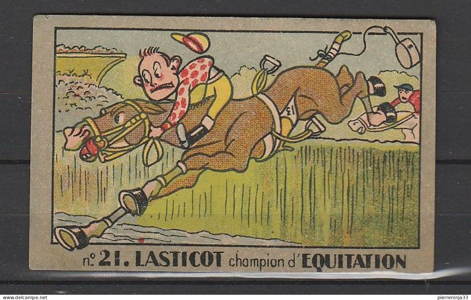 Chromos St Nazaire Sur Loire / Marcel Hauton, Cirage, Cire, N°21 Lasticot Champion D'Equitation - Altri & Non Classificati