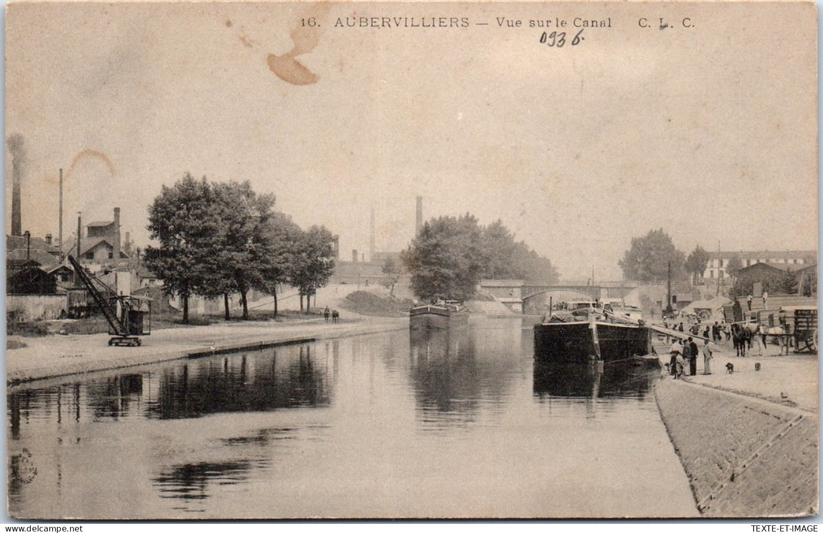 93 AUBERVILLIERS - Vue Sur Le Canal. - Aubervilliers