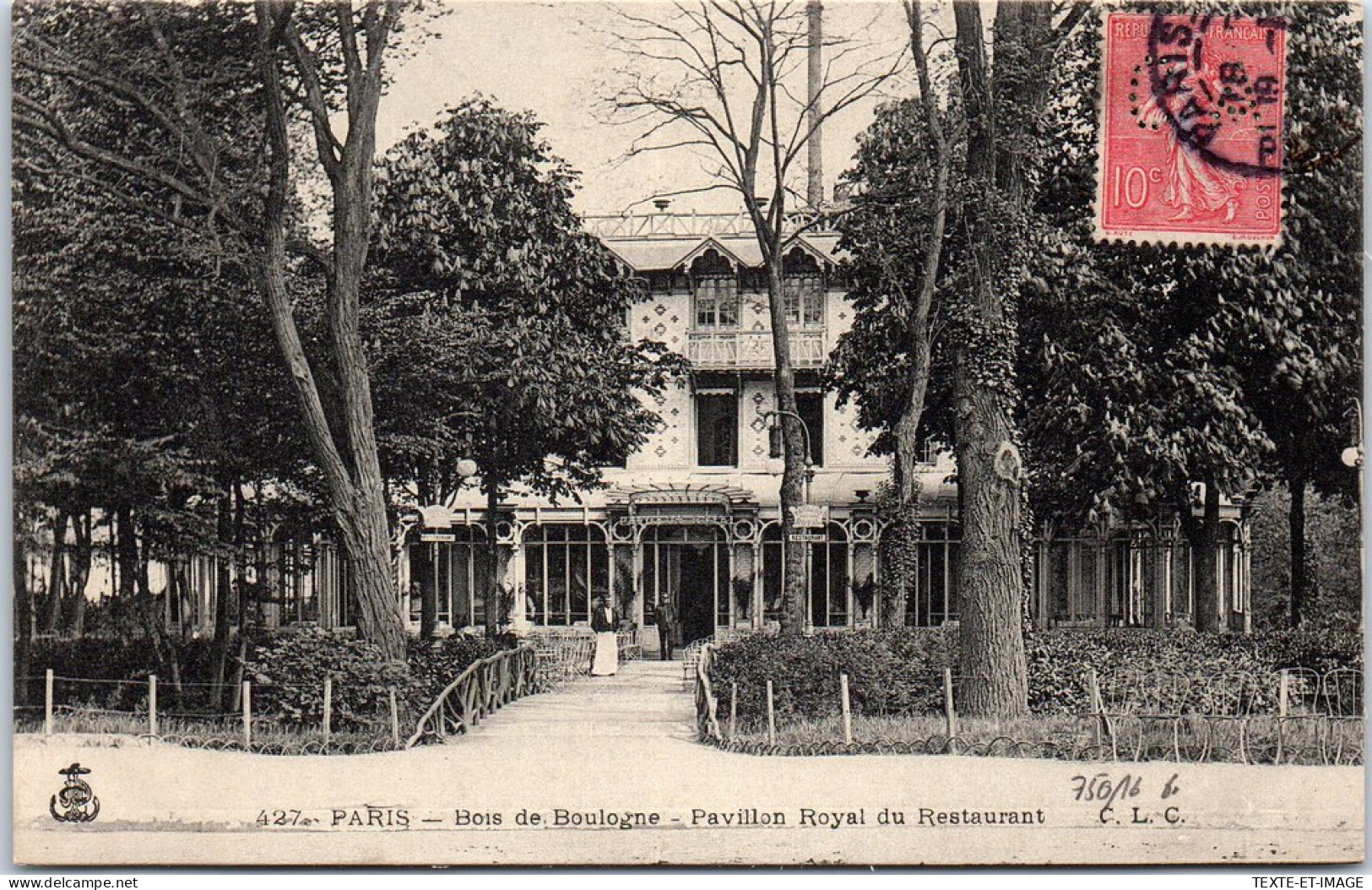 75016 PARIS - Bois De Boulogne, Pavillon Royal Restaurant  - Arrondissement: 16