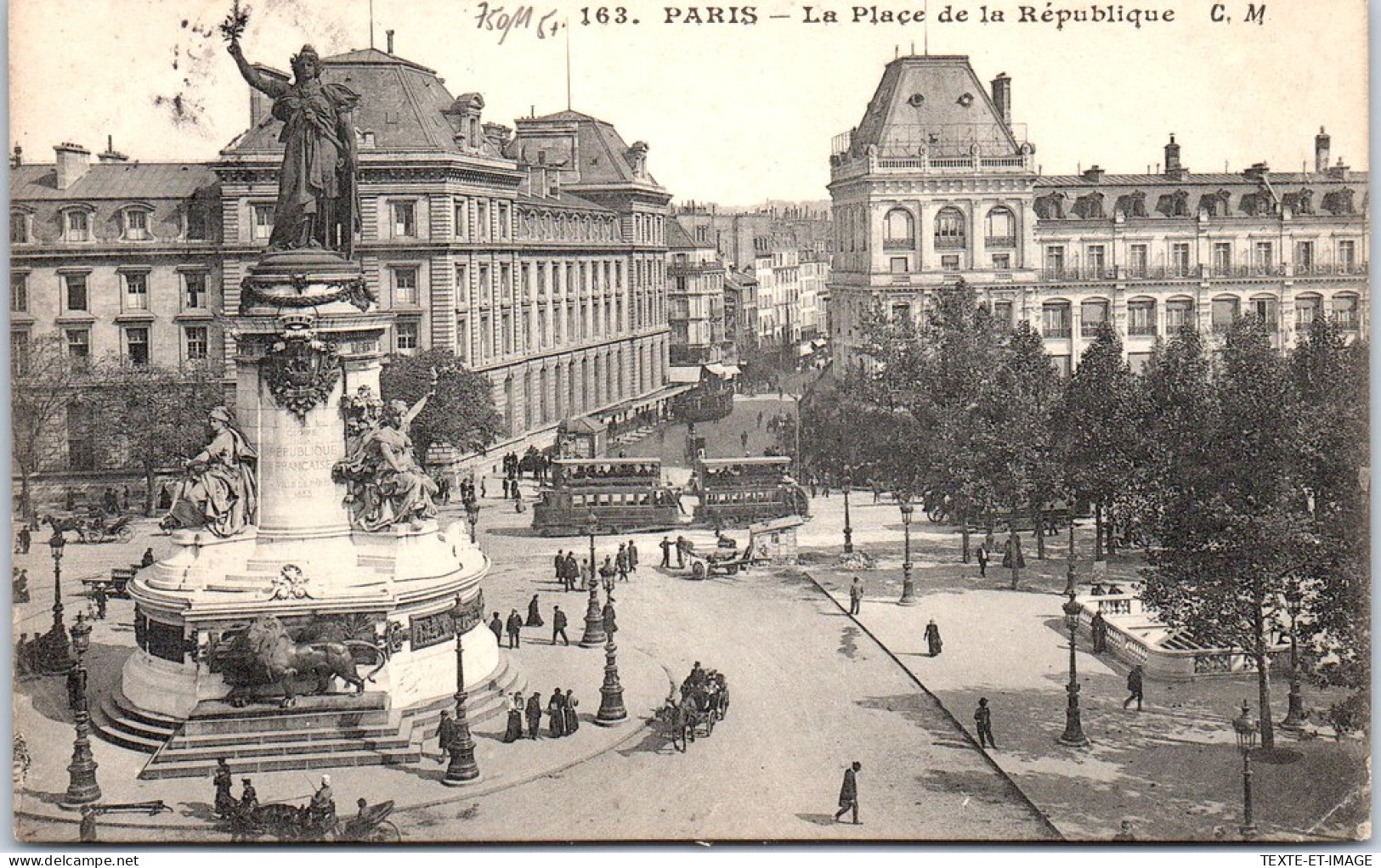 75011 PARIS - Vue Generale De La Place De La Republique. - District 11