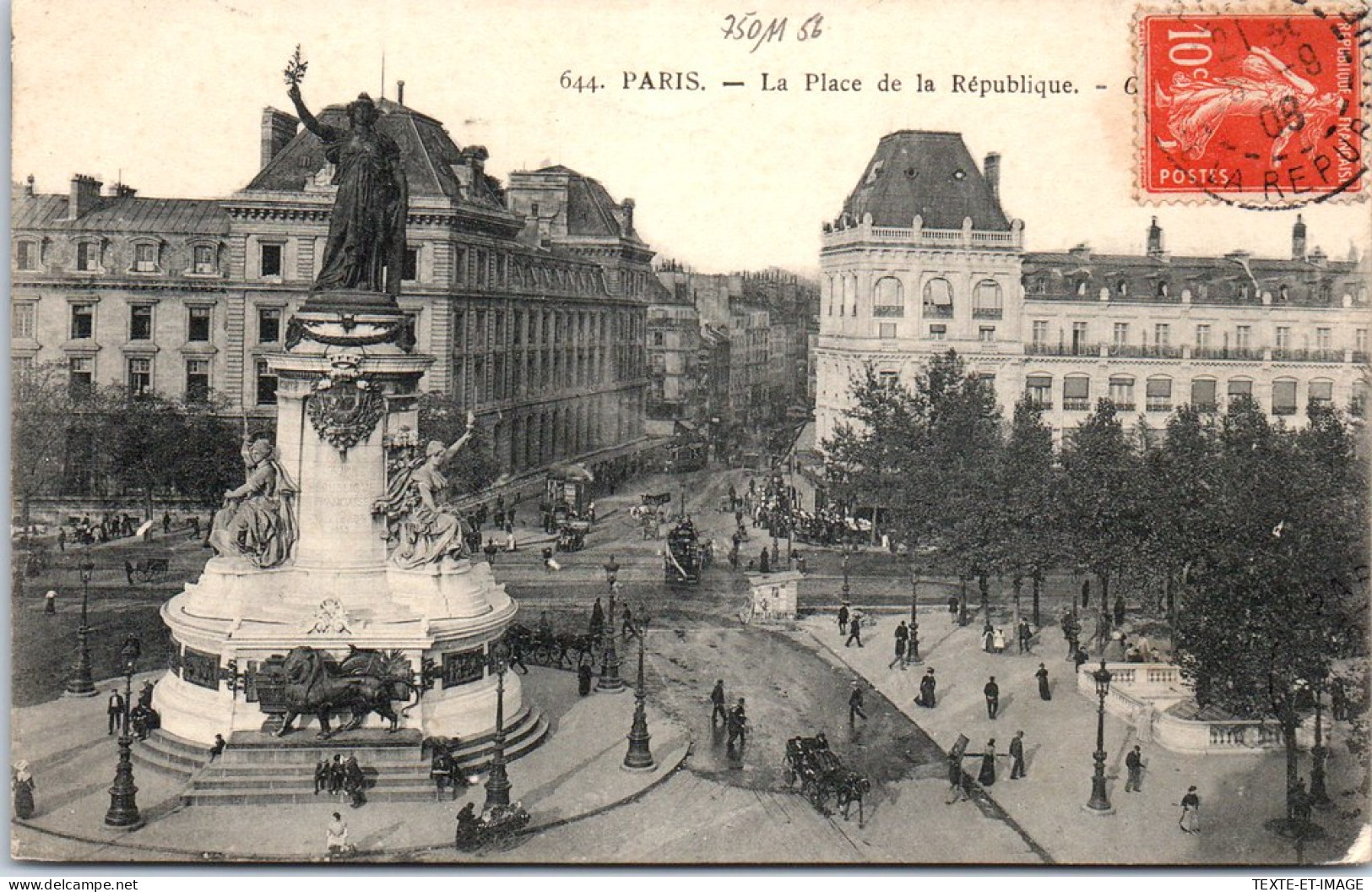 75011 PARIS - Vue De La Place De La Republique. - District 11