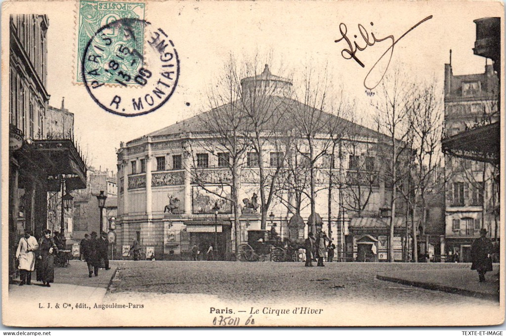 75011 PARIS - Vue Du Cirque D'hiver. - Arrondissement: 11