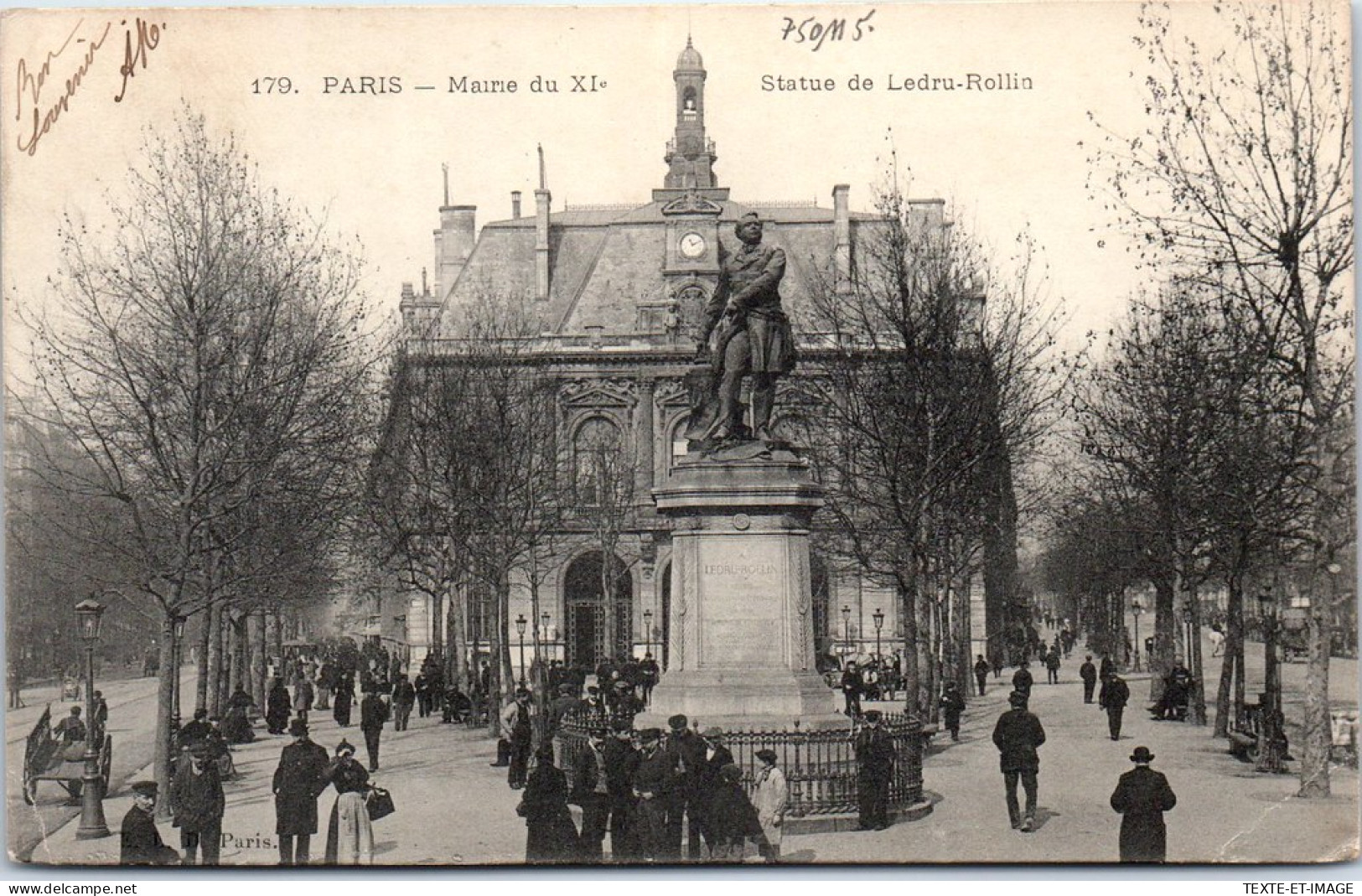 75011 PARIS - La Statue De Ledru Rollin. - District 11