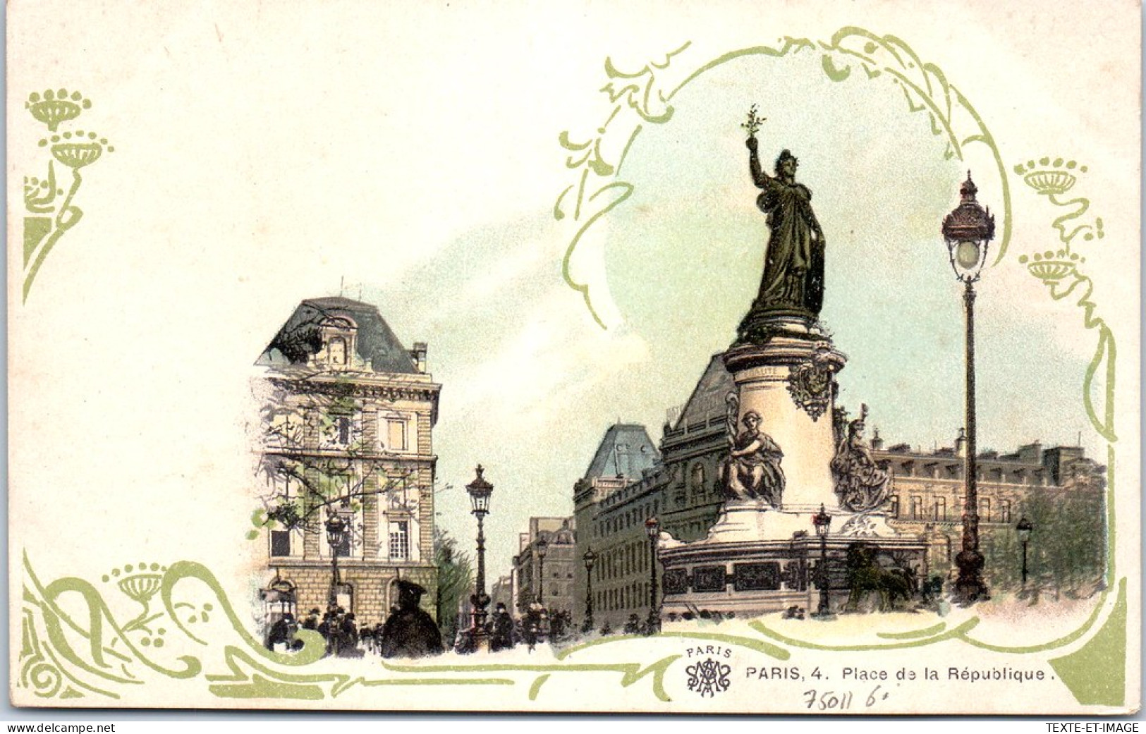 75011 PARIS - Place De La Republique  - Arrondissement: 11