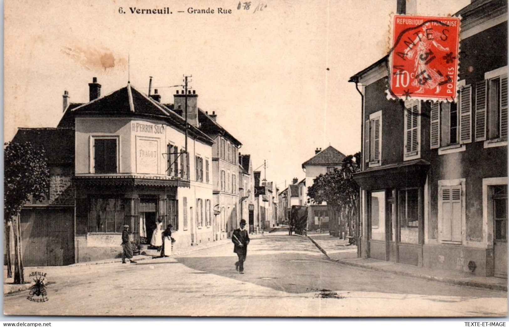78 VERNEUIL - La Grande Rue. - Verneuil Sur Seine