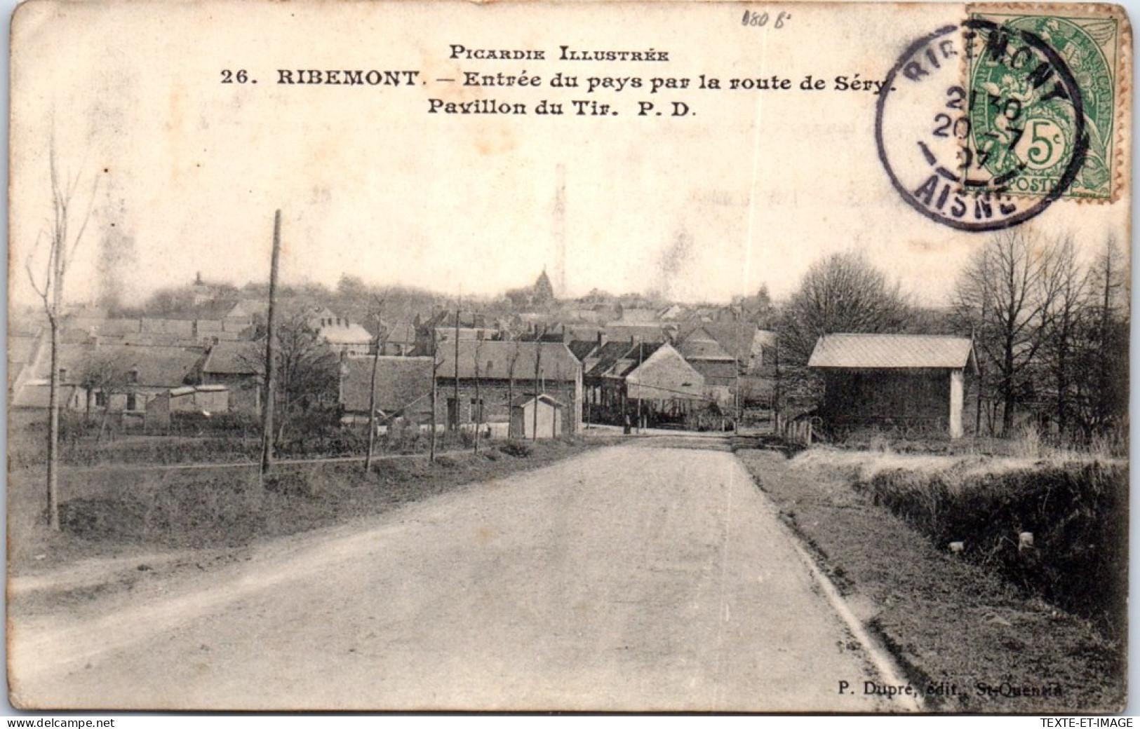 80 RIBEMONT - Entree Du Pays Route De Sery  - Sonstige & Ohne Zuordnung
