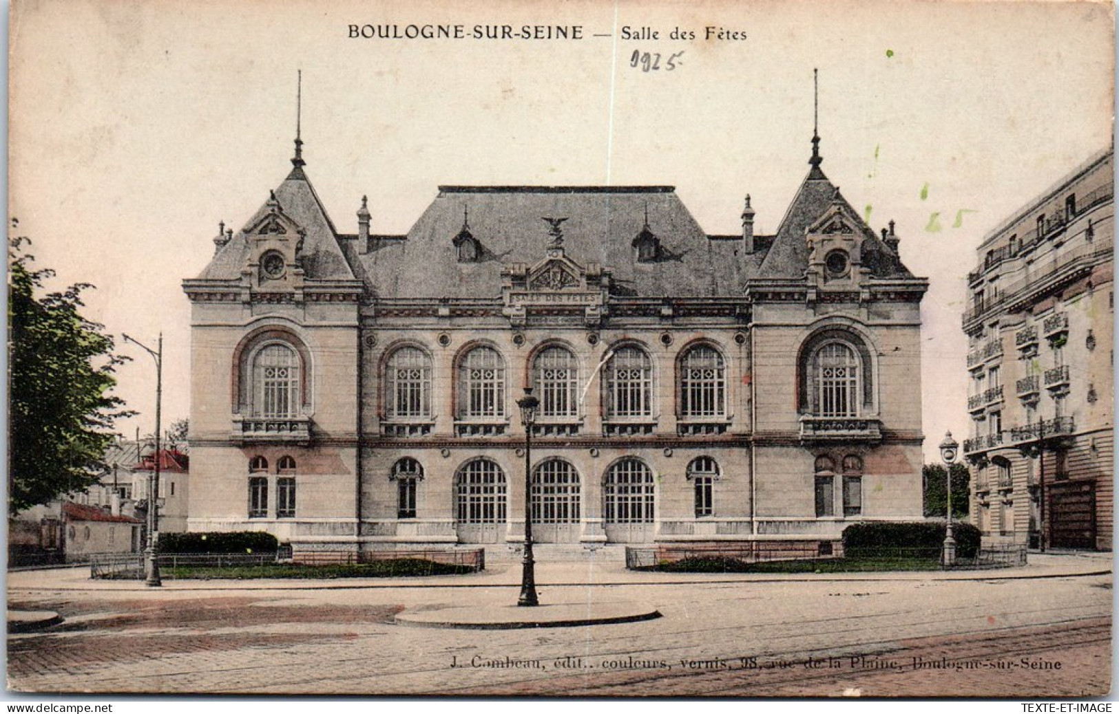 92 BOULOGNE SUR SEINE - Salles Des Fetes. - Boulogne Billancourt