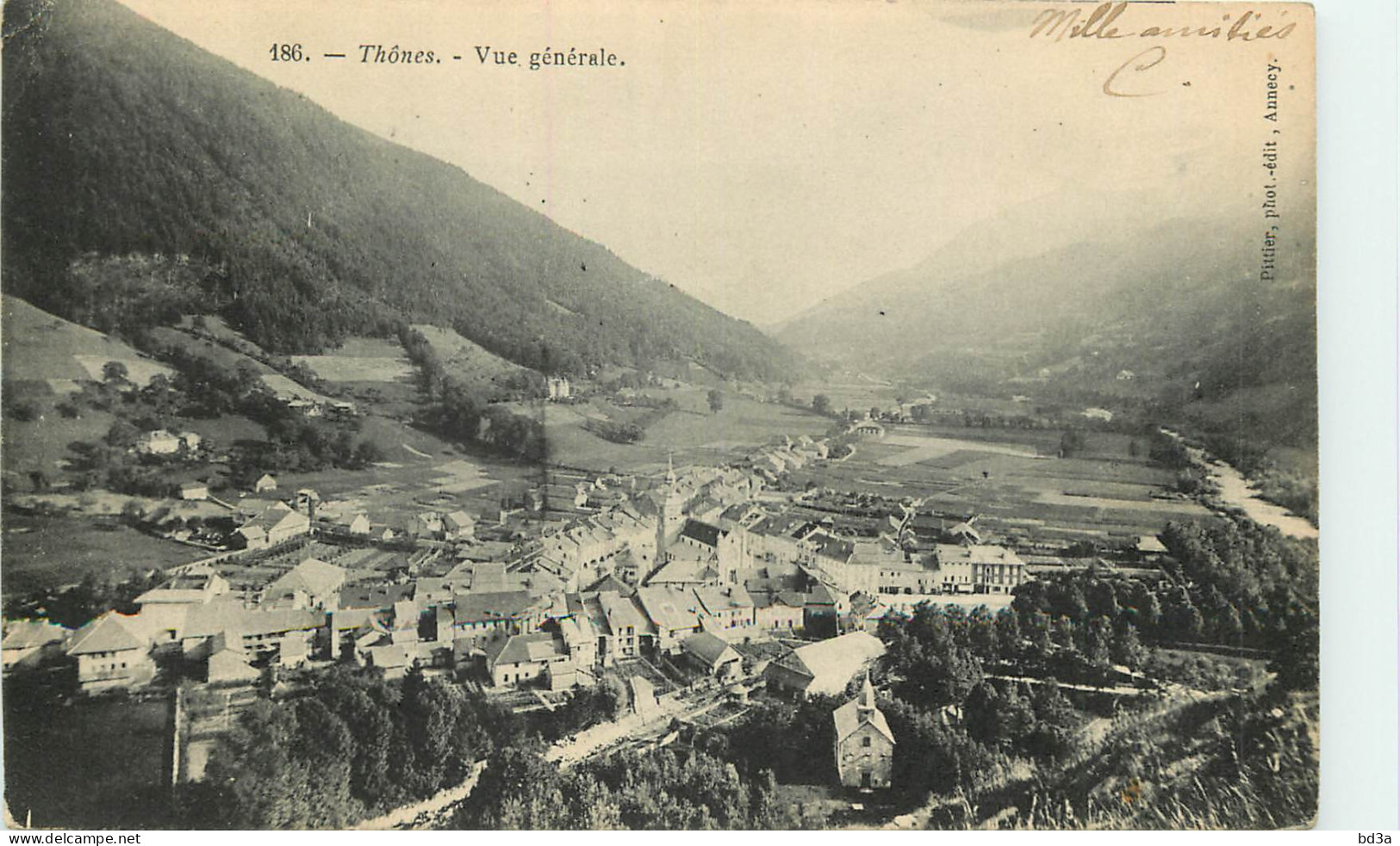   74   THONES  VUE GENERALE - Thônes