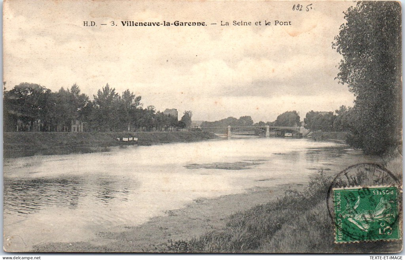 92 VILLENEUVE LA GARENNE - La Seine Et Le Pont. - Autres & Non Classés