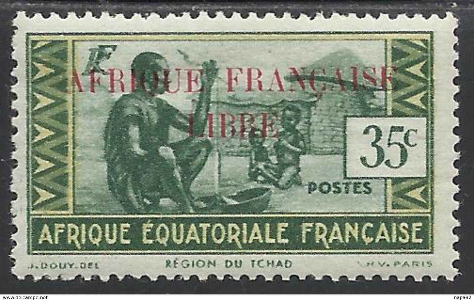 AFRIQUE EQUATORIALE FRANCAISE - AEF - A.E.F. - 1940 - YT 100** - Unused Stamps