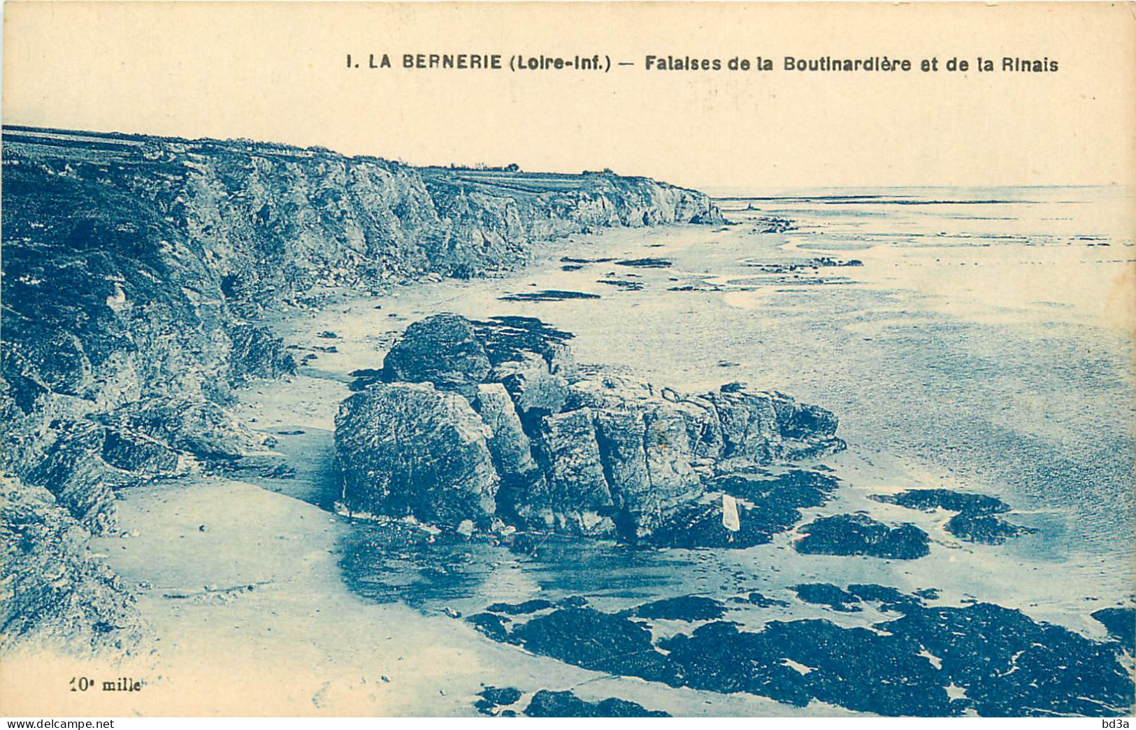  44  LA BERNERIE   Falaise De La Boutinardière Et De La Rinais - La Bernerie-en-Retz