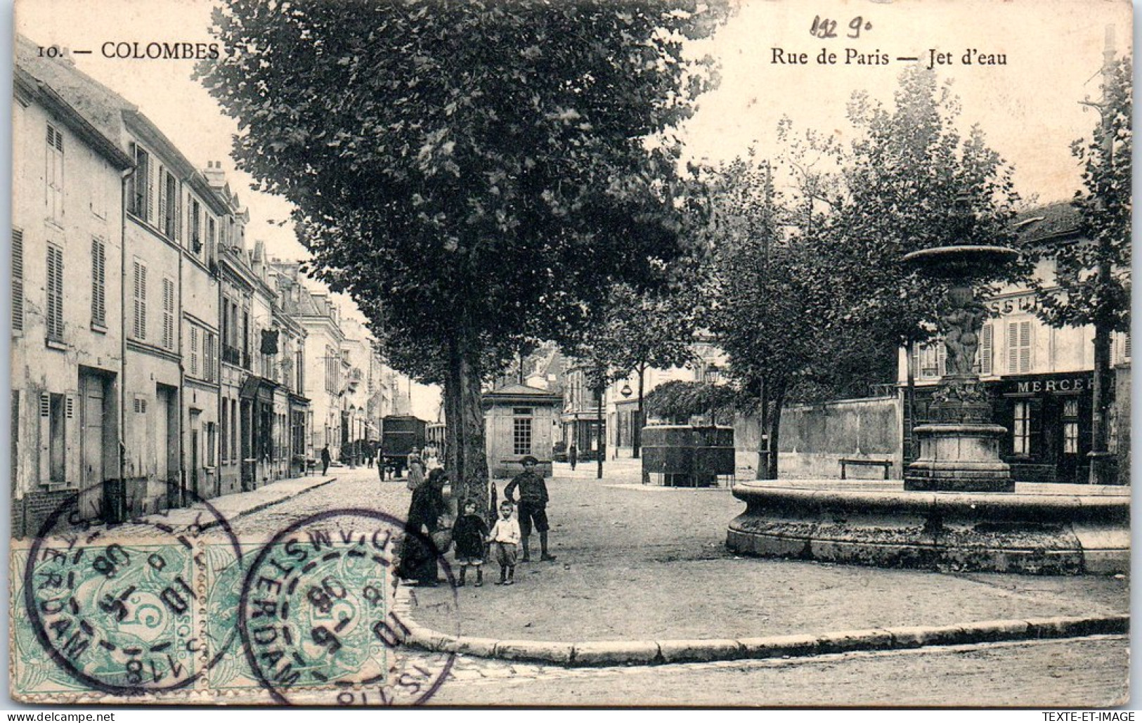 92 COLOMBES - Rue De Paris, Jet D'eau  - Colombes