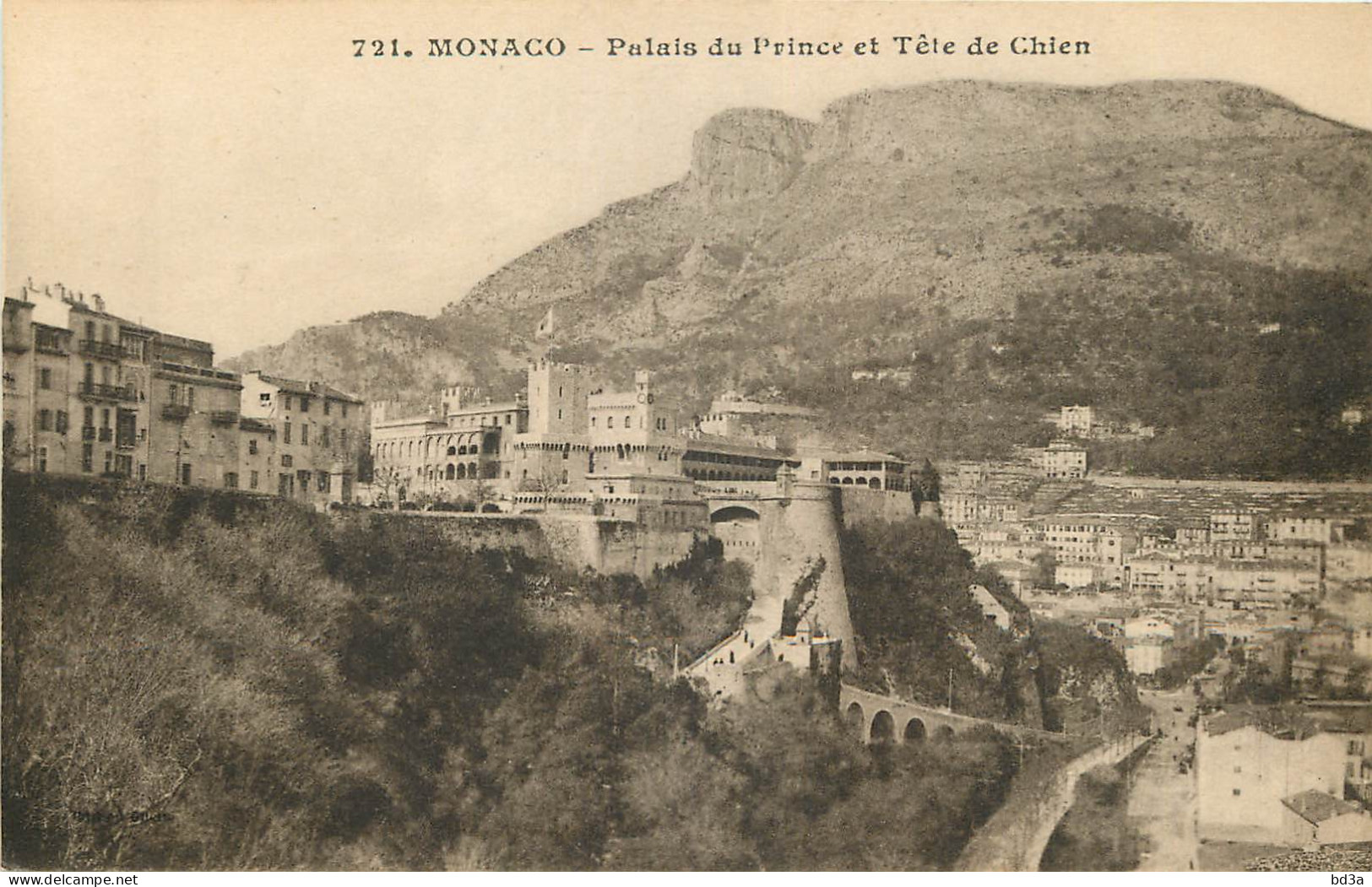 MONACO  MONTE CARLO  Palais Du Prince Et Tête De Chien - Otros & Sin Clasificación