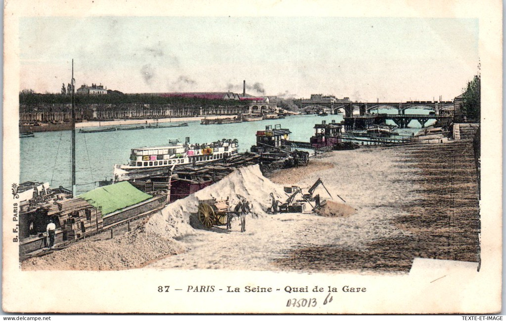 75013 PARIS - La Seine, Le Quai De La Gare. - District 13