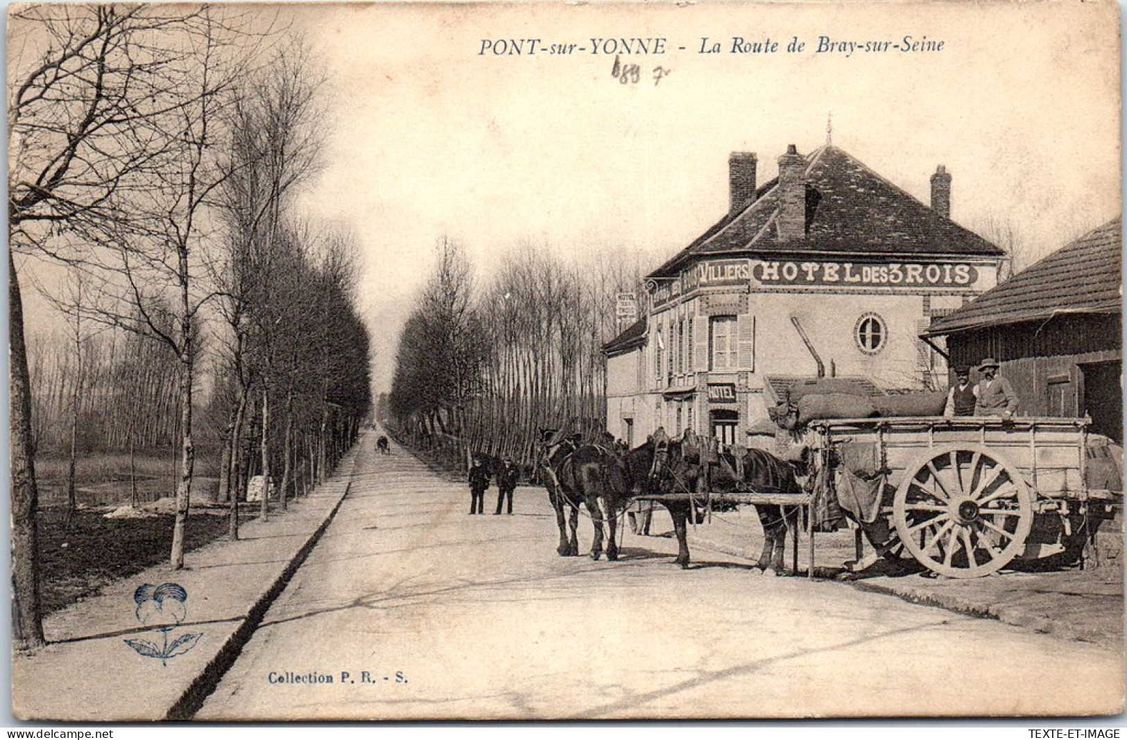 89 PONT SUR YONNE - La Route De Bray Sur Seine. - Pont Sur Yonne