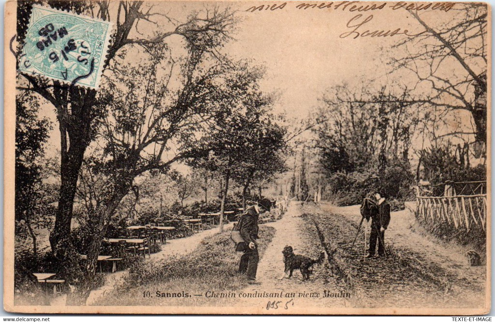 95 SANNOIS - Chemin Conduisant Au Vieux Moulin. - Sannois