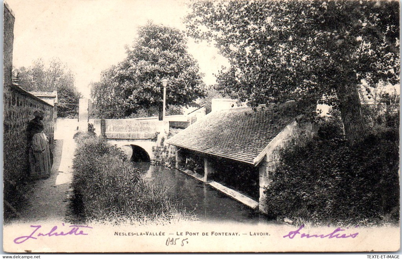 95 NESLES LA VALLEE - Le Pont De Fontenay, Lavoir. - Nesles-la-Vallée