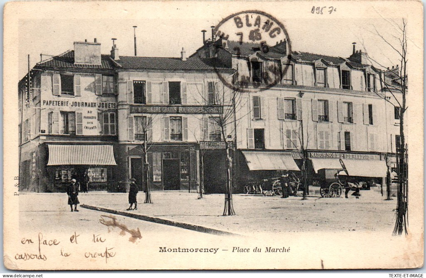 95 MONTMORENCY - Vue De La Place Du Marche. - Montmorency