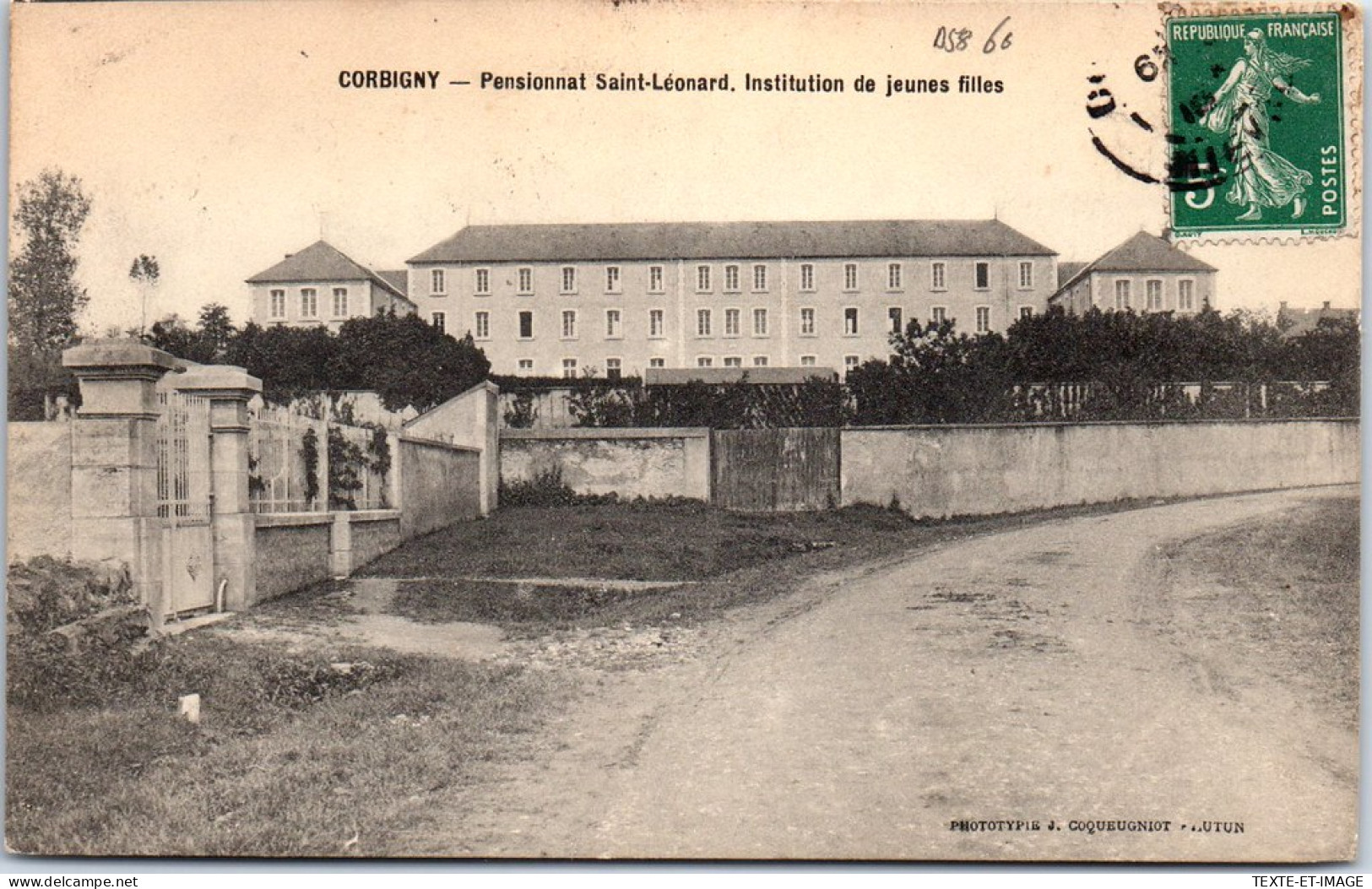 58 CORBIGNY - Pensionnat St Leonard, Institution De Jeunes Filles - Corbigny