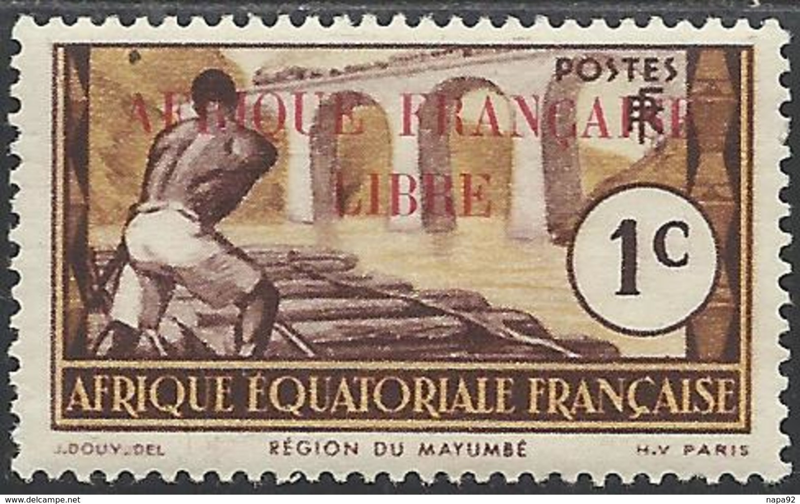 AFRIQUE EQUATORIALE FRANCAISE - AEF - A.E.F. - 1940 - YT 92** - Nuevos