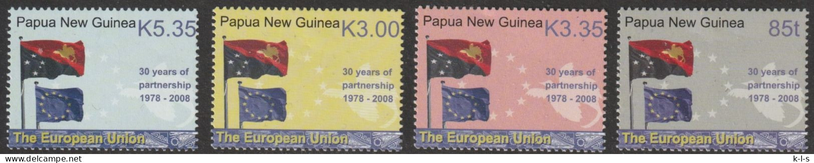 Papua-Neuguinea: 2008, Mi. Nr. 1313-16, 30 Jahre Partnerschaft Mit Der Europäischen Union.  **/MNH - Papua New Guinea