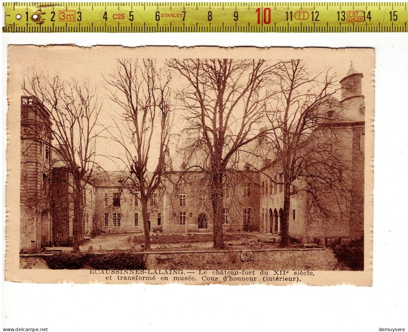 68040 - Ecaussinnes-Lalaing - Le Château-fort Du XIIe Siècle Restauré Et Transformé En Musée - Cour D'honneur - Ecaussinnes