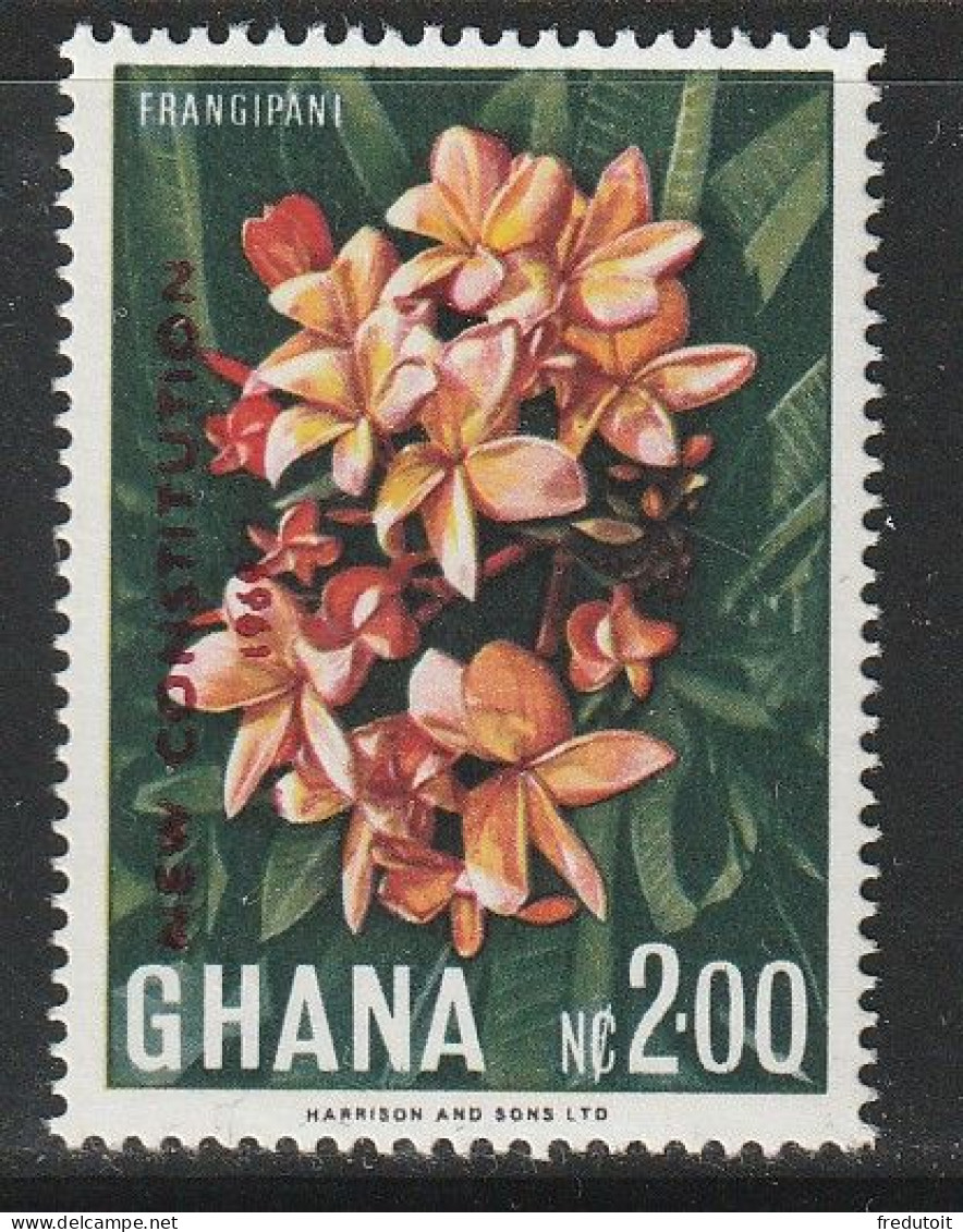 GHANA - N°357 ** (1967)  Fleurs : Frangipane - Ghana (1957-...)