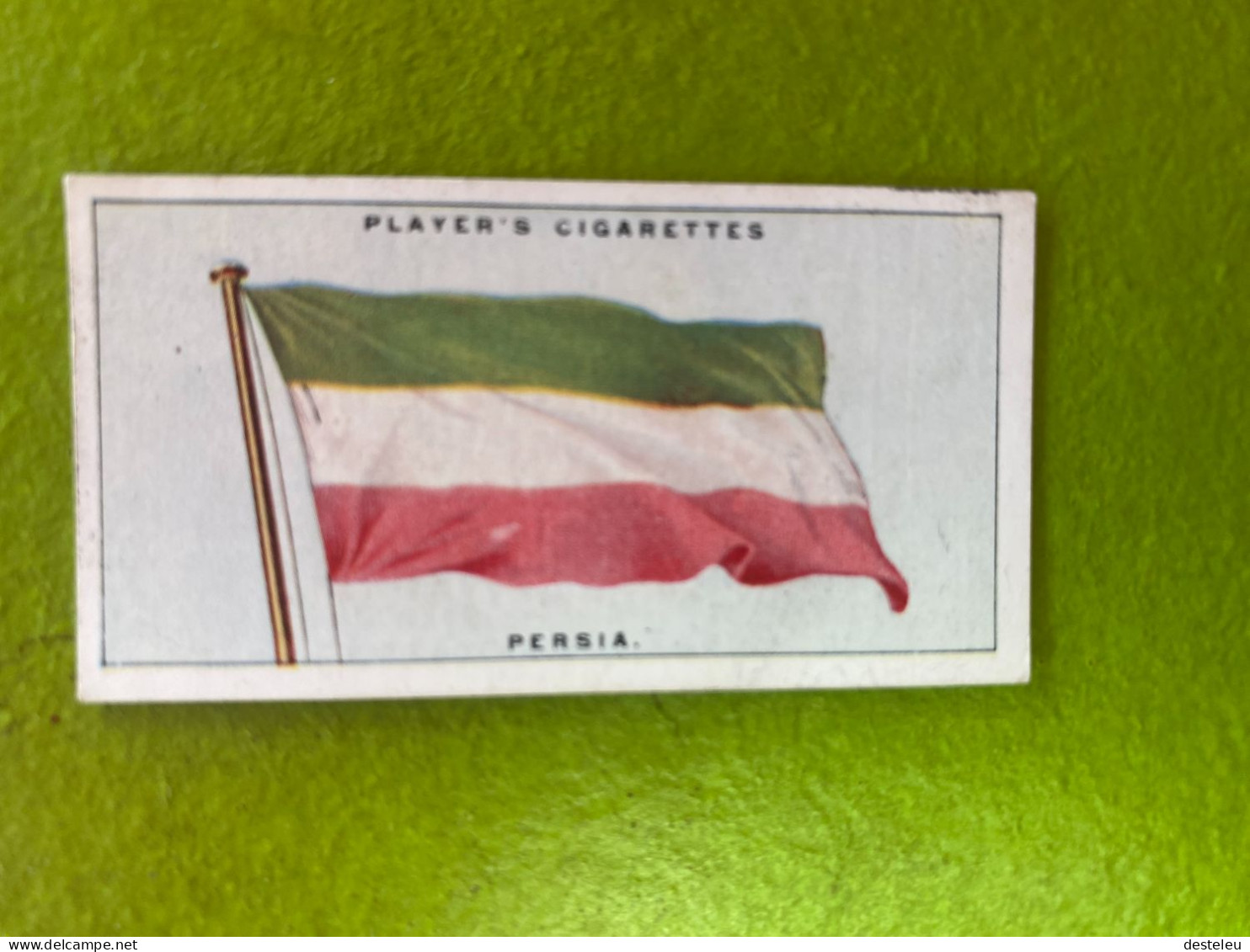 Player's Cigarettes Card Flags Of The League Of Nations -  Persia Iran - Sonstige & Ohne Zuordnung