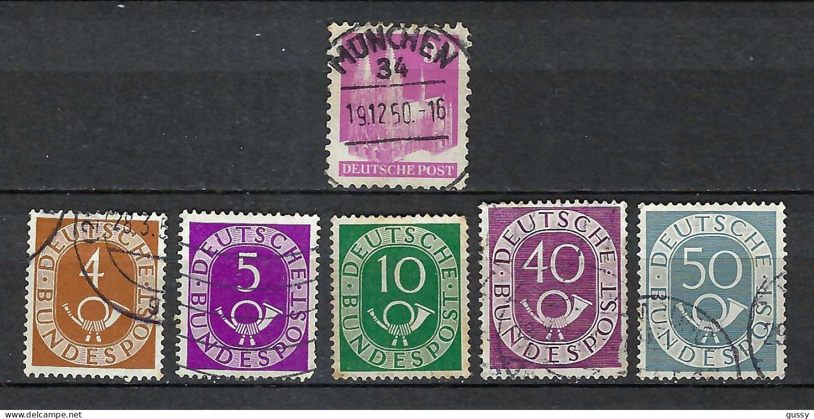 ALLEMAGNE RFA Ca.1955: Lot D'obl. - Used Stamps