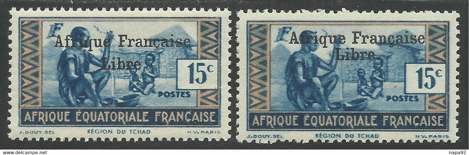 AFRIQUE EQUATORIALE FRANCAISE - AEF - A.E.F. - 1941 - YT 161** - 2ème TIRAGE - Nuevos