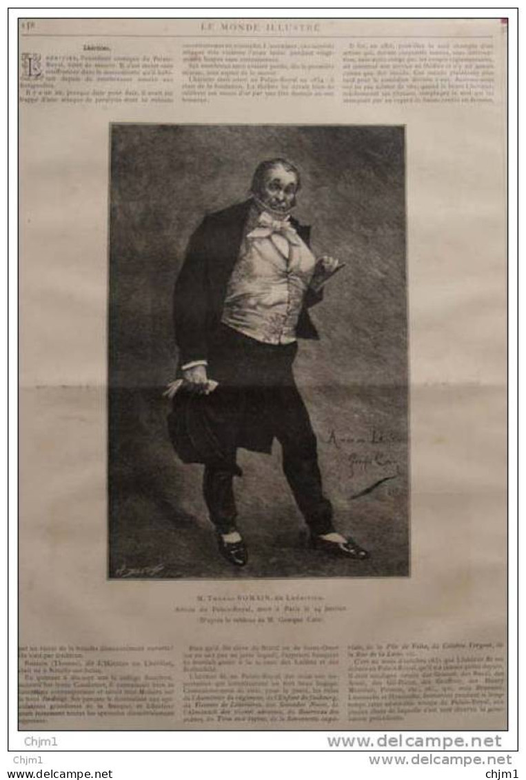 Thomas Romain Dit Lhéritier - Page Original 1885 - Historische Dokumente