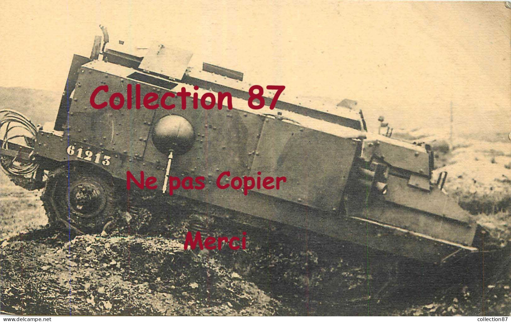 CHARS > CHAR SCHNEIDER Du Colonel Estienne - Tank Matériel Militaire Guerre 14-18 - Material
