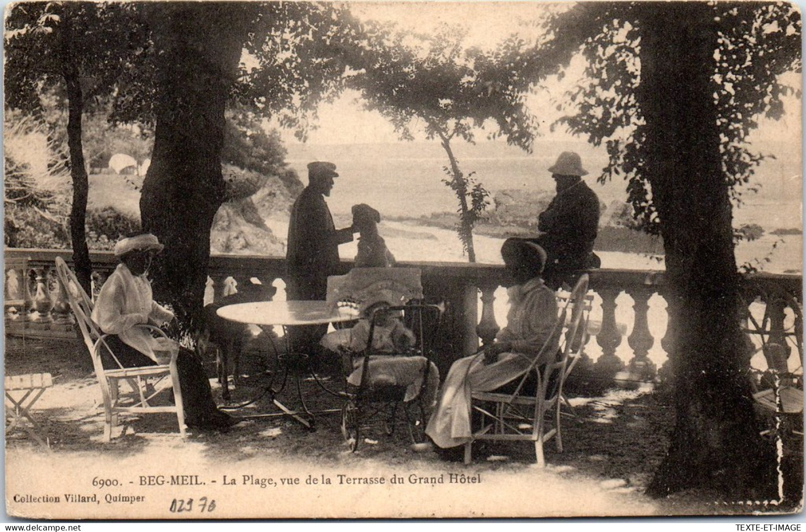 29 BEG MEIL - Depuis La Terrasse De L'hotel, Vue De La Plage. - Beg Meil