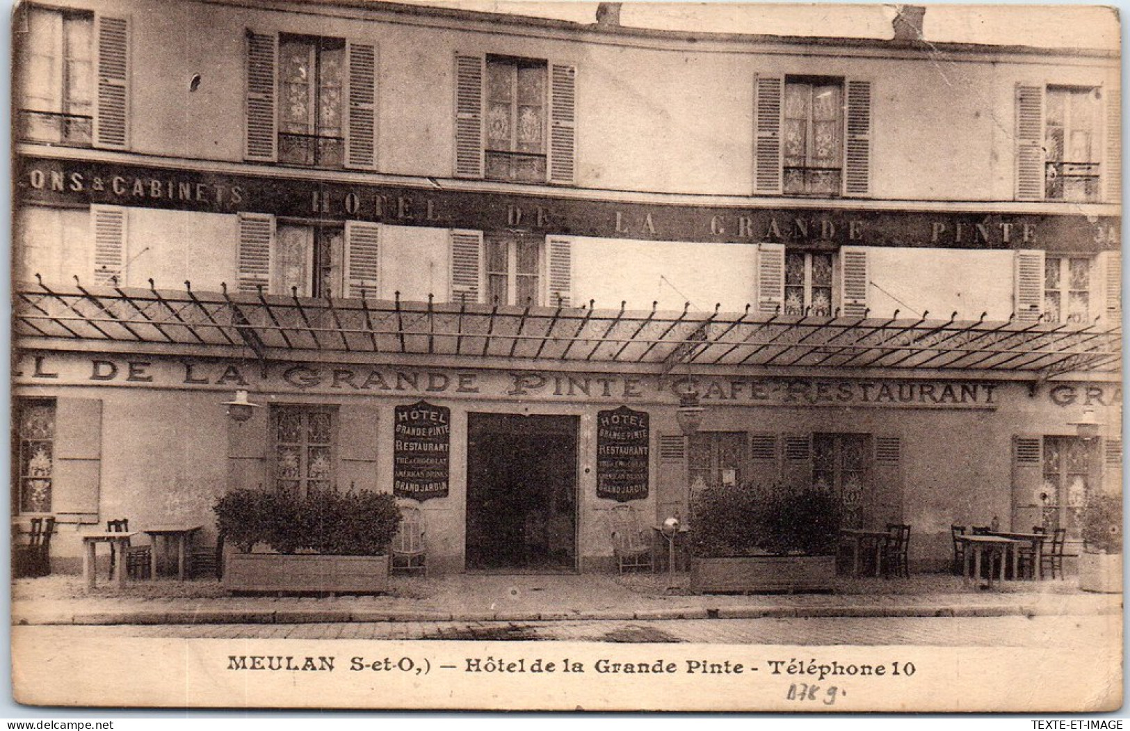 78 MEULAN - Hotel De La Grande Pinte. - Meulan