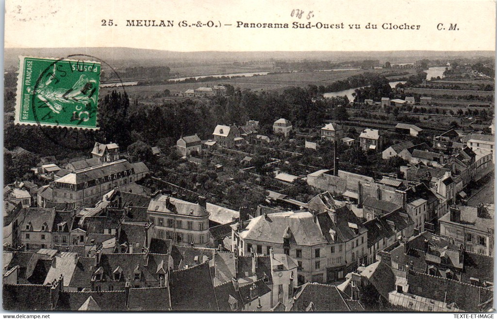 78 MEULAN - Panorama Sud Ouest, Vu Du Clocher. - Meulan
