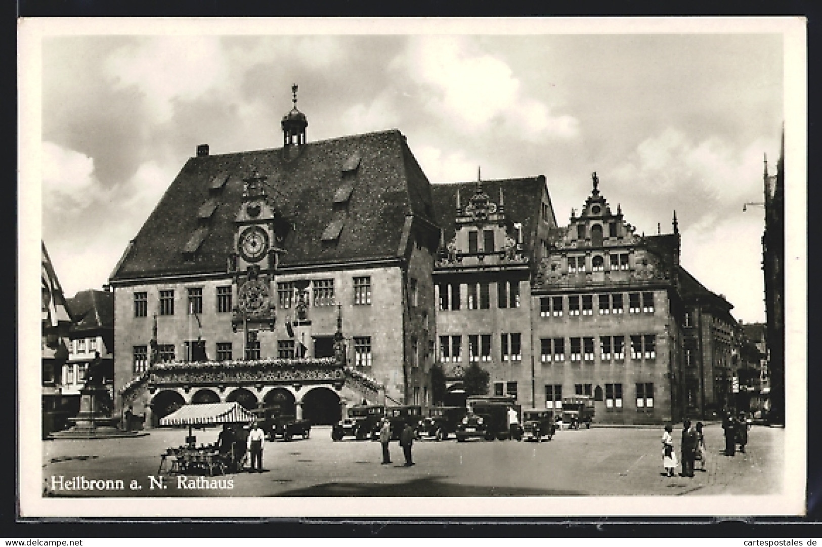 AK Heilbronn A. N., Passanten Vor Dem Rathaus  - Heilbronn