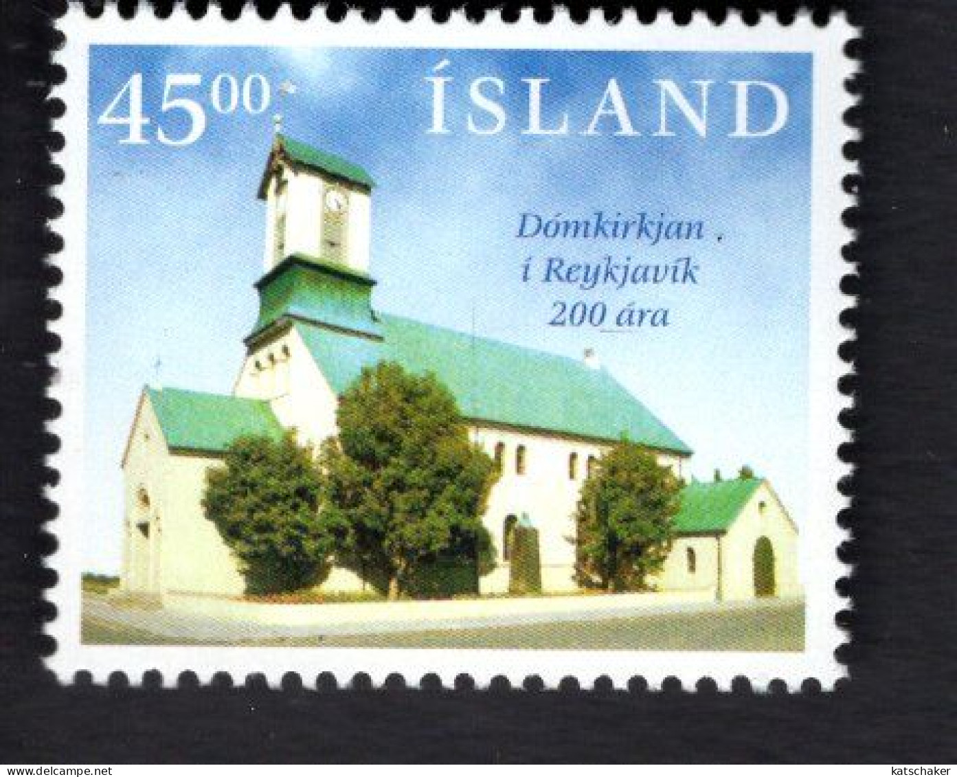 2022474395 1996 SCOTT 831 (XX)  POSTFRIS MINT NEVER HINGED - REYKJAVIK CATHEDRAL BICENT. - Unused Stamps
