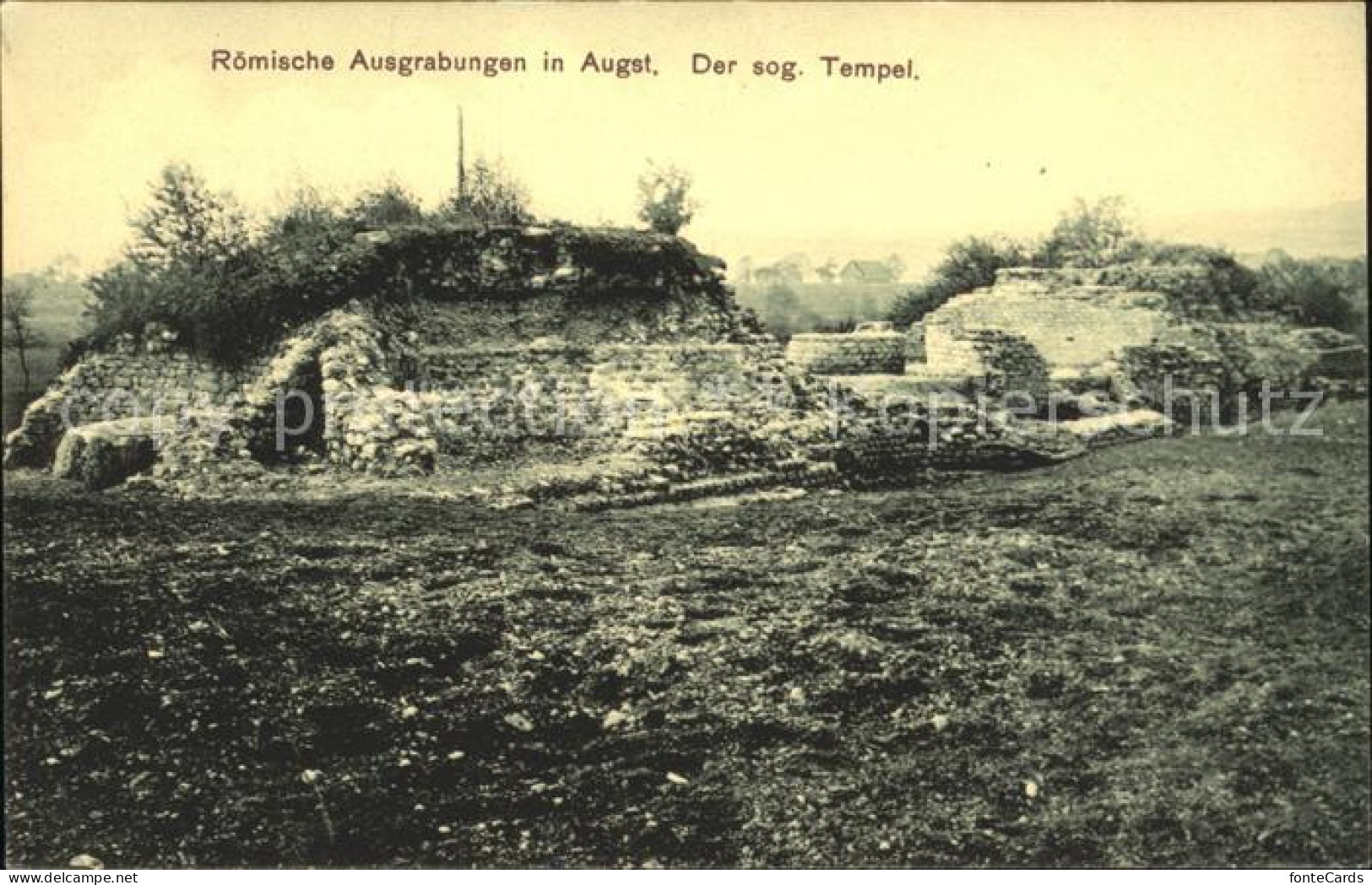11745103 Augst Roemische Ausgrabungen Der Sog Tempel Augst BL - Sonstige & Ohne Zuordnung