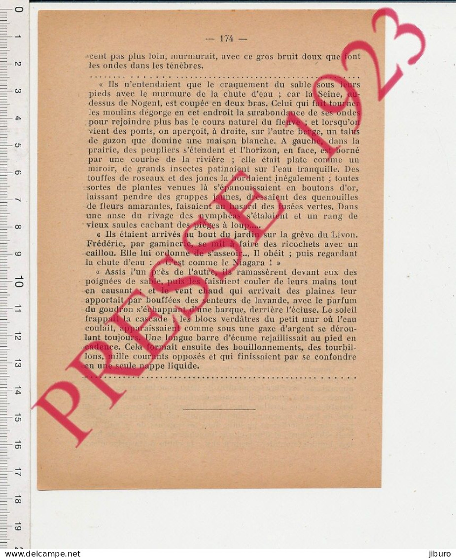 Doc1923 Nogent-sur-Seine Nouveau Nom De Rue Gustave Flaubert à La Place Rue Saint-Epoingt L'Education Sentimentale Livon - Ohne Zuordnung