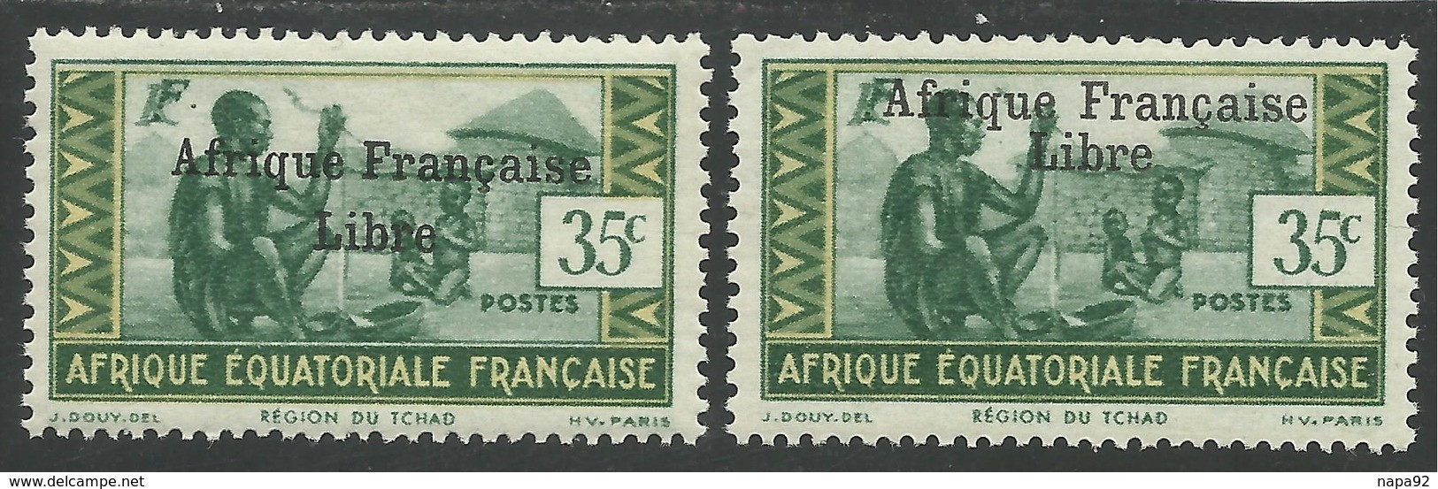 AFRIQUE EQUATORIALE FRANCAISE - AEF - A.E.F. - 1941 - YT 164** - 2ème TIRAGE - Nuovi