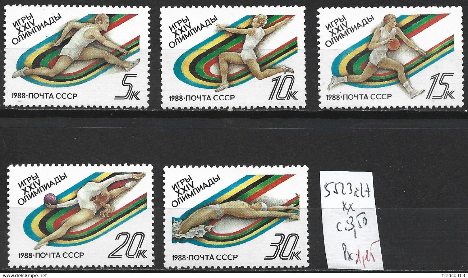 RUSSIE 5523 à 27 ** Côte 3.50 € - Zomer 1988: Seoel