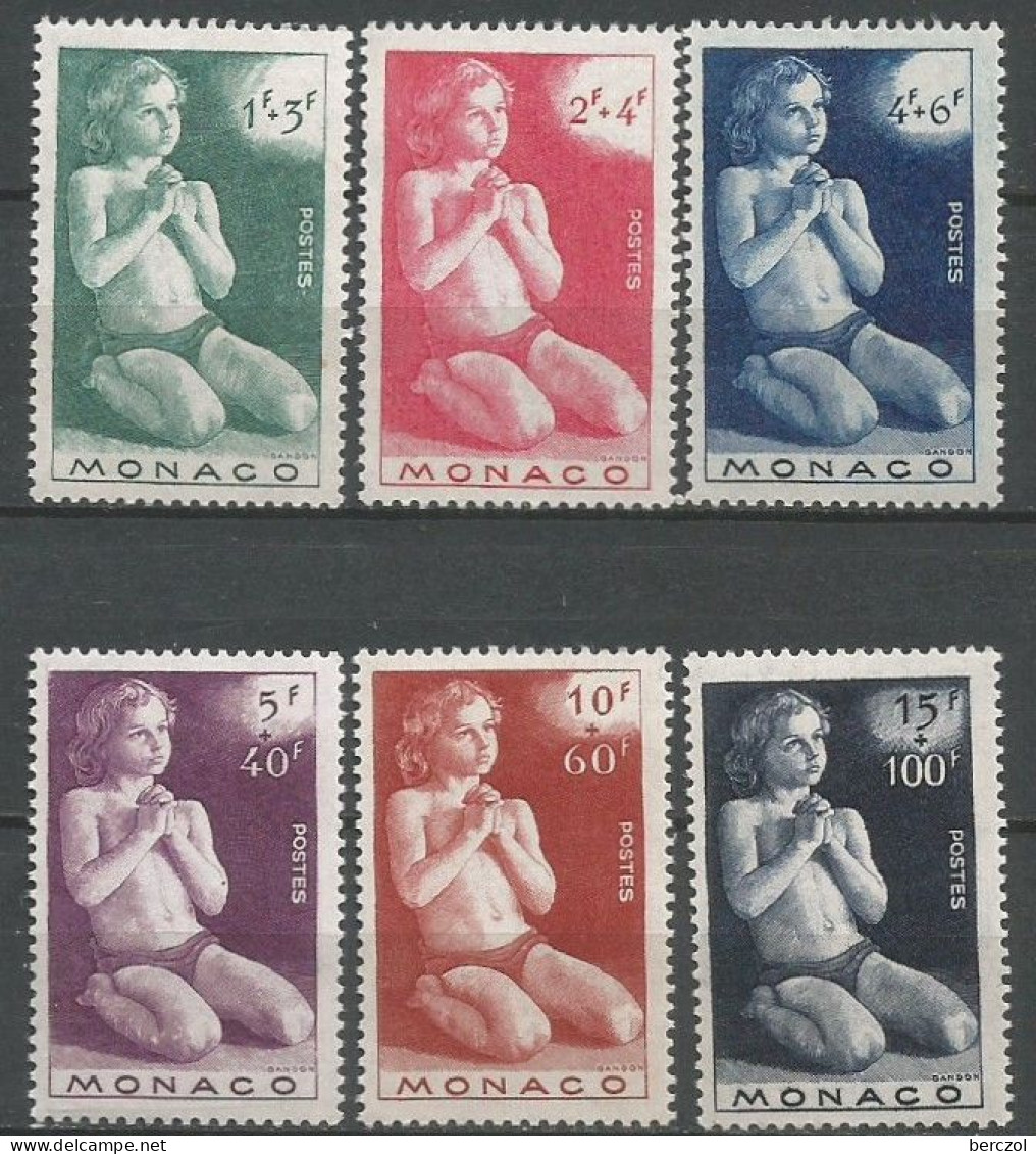 MONACO ANNEE 1946 LOT DE 6 TP N°287 à 292 NEUFS** MNH TB ANNEE COMPLETE COTE 12,00 €  - Unused Stamps