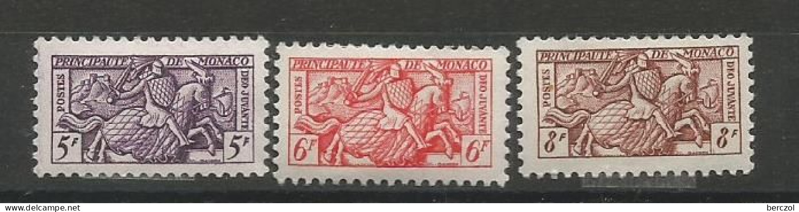 MONACO ANNEE 1955 LOT DE 3TP N°415 à 417 NEUFS* MH TB COTE 12,50€ - Neufs