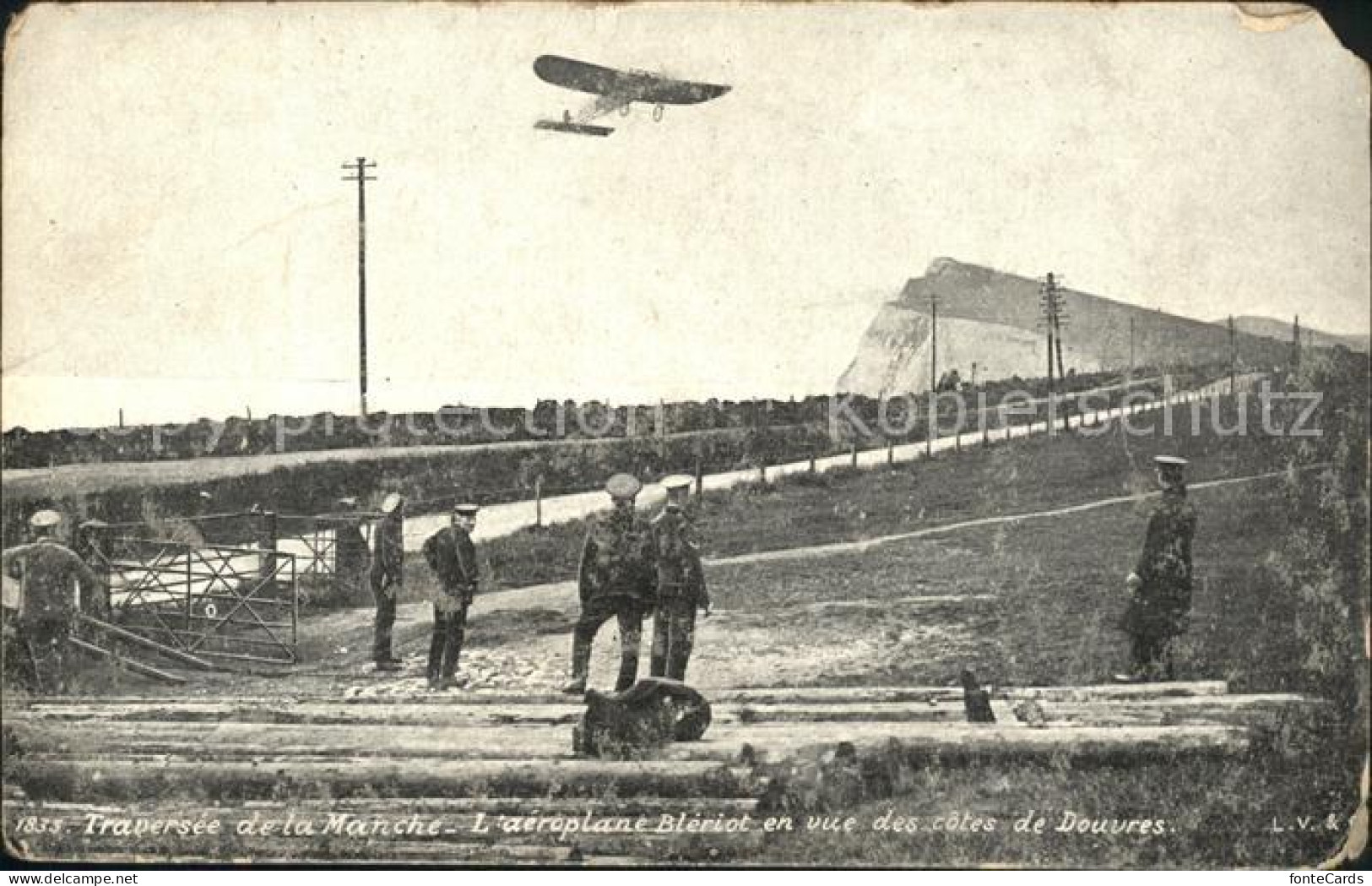 11743328 Douvres Dover Aeroplane Bleriot Traversee De La Manche Douvres Dover - Other & Unclassified